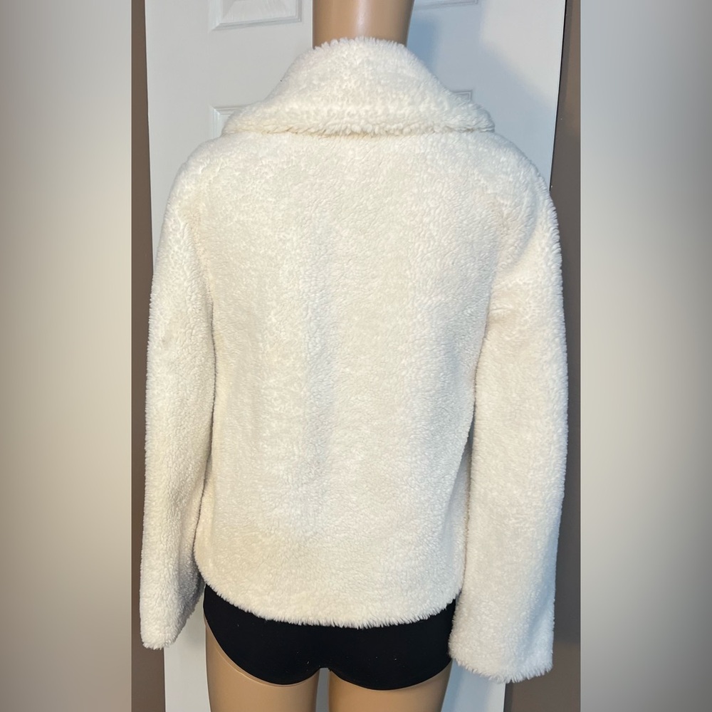 Janie and Jack Cream Teddy Jacket Size 10 To 12 - Picture 5 of 12
